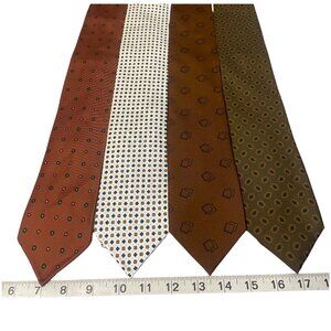 4 Vilola Milano Handmade in Italy 100% Silk Ties